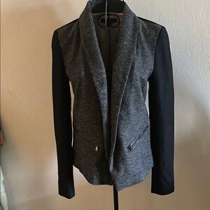Women's Ann Taylor Gray and Black Wool Blazer. NWOT!